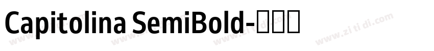 Capitolina SemiBold字体转换